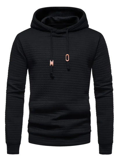 Men's Casual Sports Pullover Sweatshirt – Boho Style Long Sleeve Hoodie with Embroidered Design